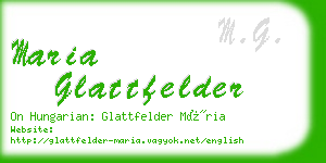 maria glattfelder business card